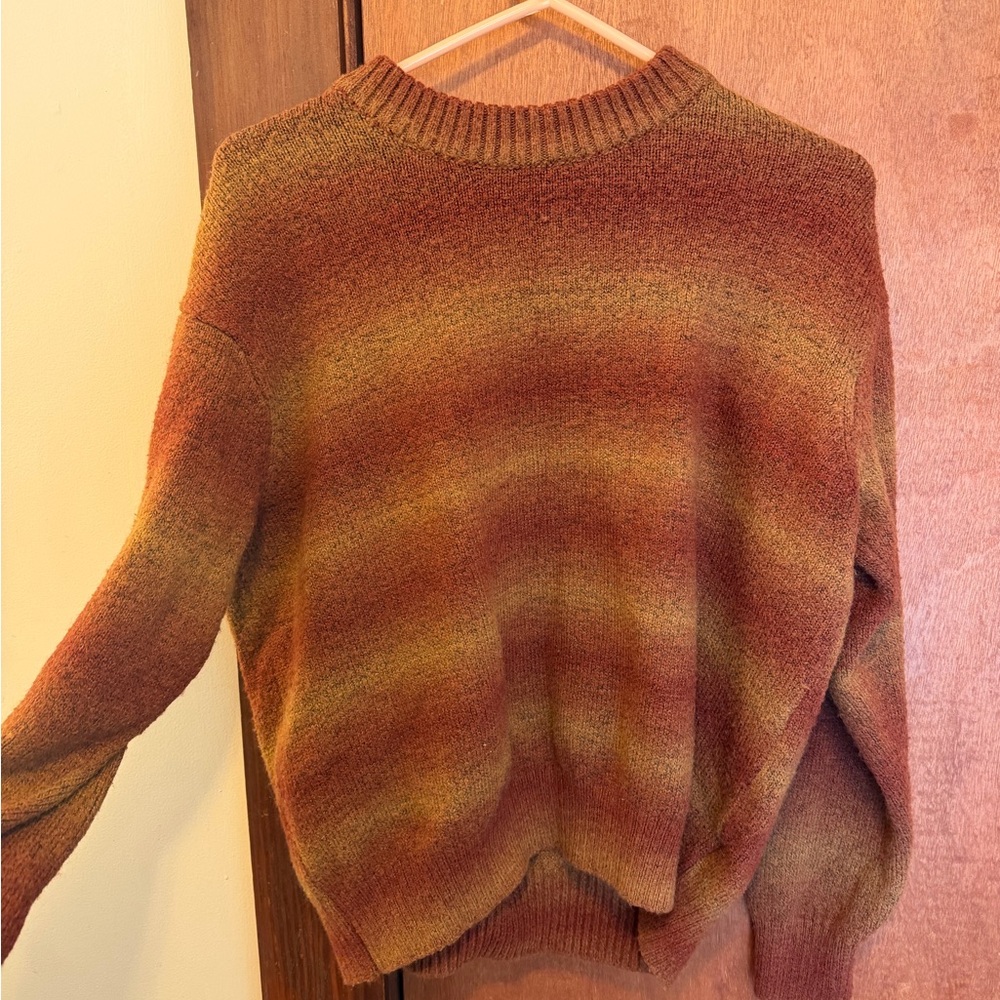 H&M Relaxed Fit Knit Sweater in Burnt Rust